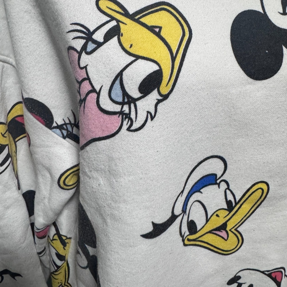 Primark Disney Minnie Pluto Mickey Women L Oversize Sweatshirt Crew Pullover - Picture 6 of 8
